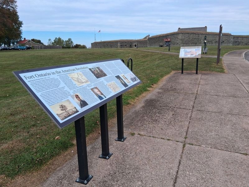 Fort Ontario in the American Revolution Marker. Click for full size. Fort Ontario in the American Revolution Marker image. Click for full size.
