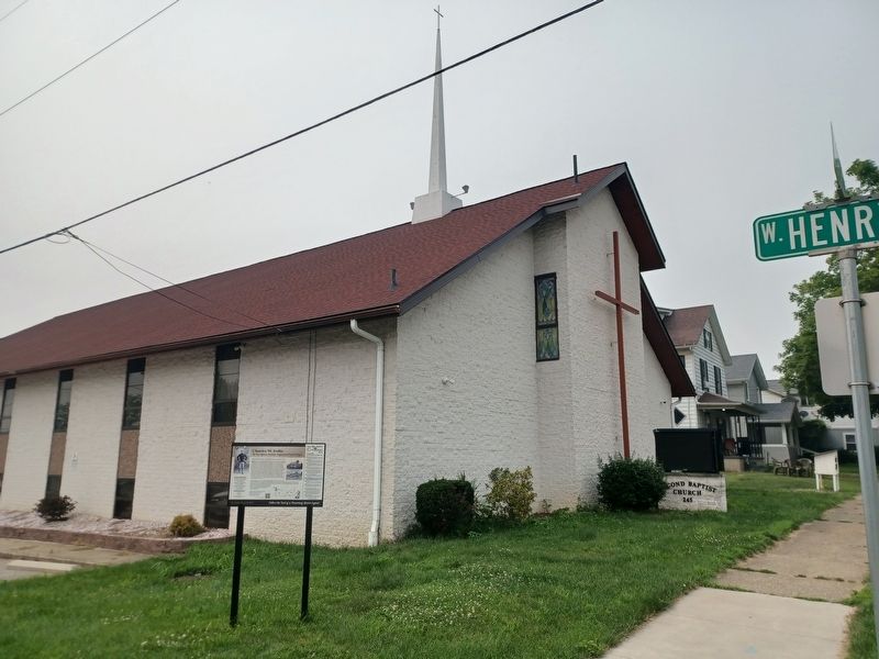 The Second Baptist Church ~ where Charles and his family attended services Marker. Click for full size. The Second Baptist Church ~ where Charles and his family attended services Marker image. Click for full size.