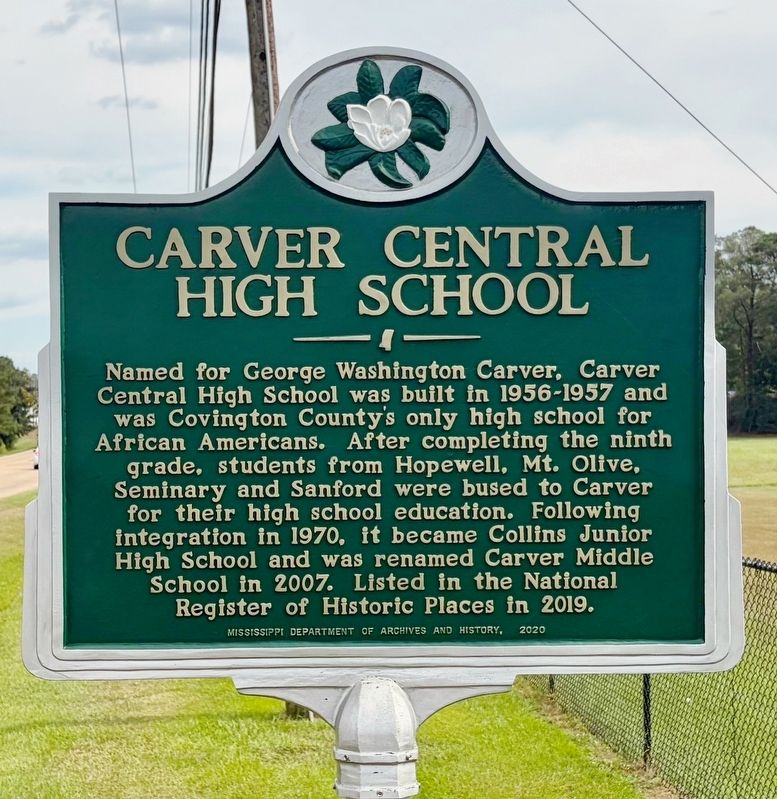 Carver Central High School Marker. Click for full size. Carver Central High School Marker image. Click for full size.