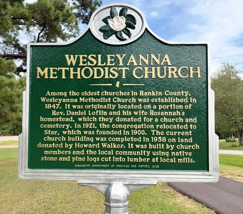 Wesleyanna Methodist Church Marker. Click for full size. Wesleyanna Methodist Church Marker image. Click for full size.