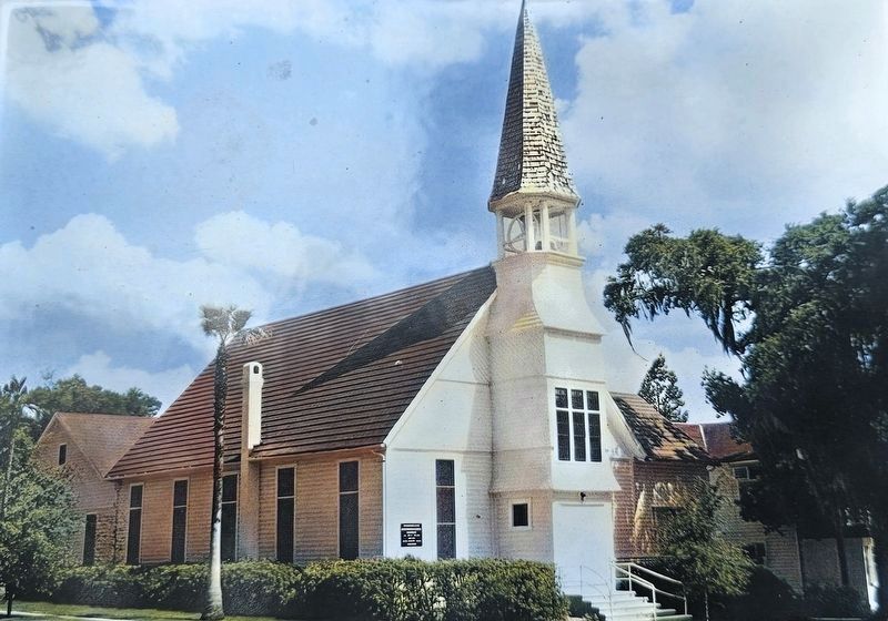Marker detail: First Congregational Church (1992). Click for full size. Marker detail: First Congregational Church (1992) image. Click for full size.