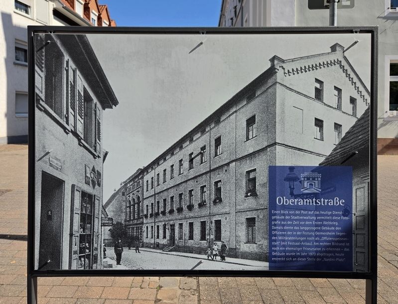 Rue de la Poste / Oberamtstraße Marker - Reverse. Click for full size. Rue de la Poste / Oberamtstraße Marker - Reverse image. Click for full size.