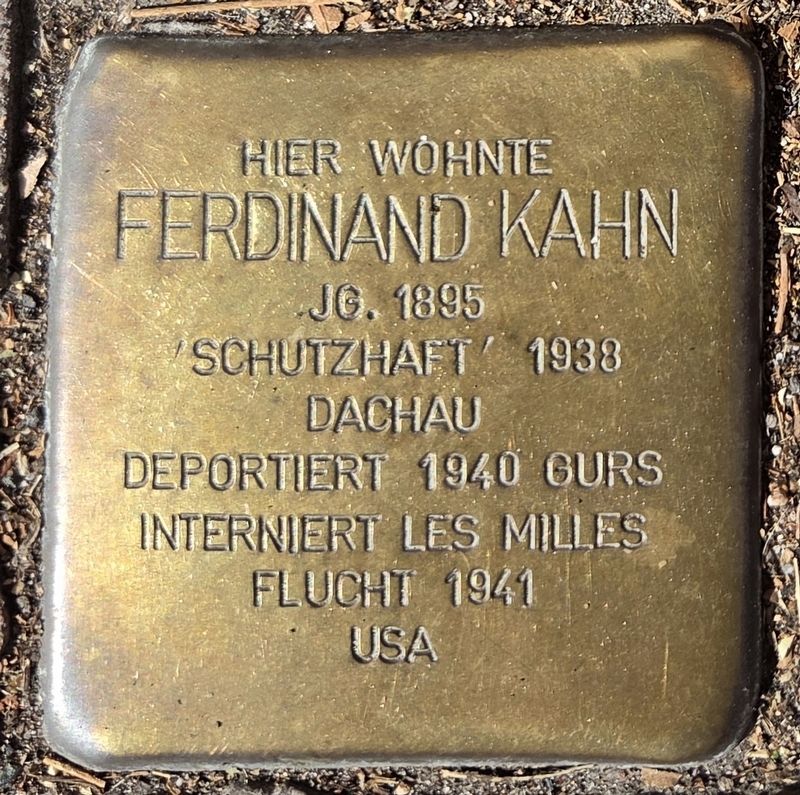 Ferdinand Kahn Marker. Click for full size. Ferdinand Kahn Marker image. Click for full size.