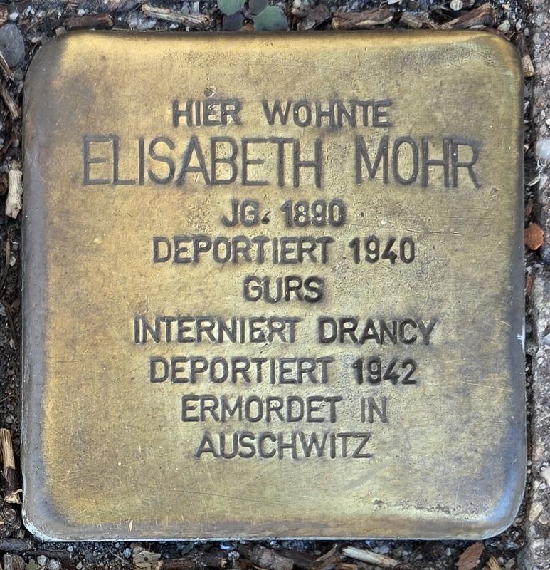 Elisabeth Mohr Marker. Click for full size. Elisabeth Mohr Marker image. Click for full size.