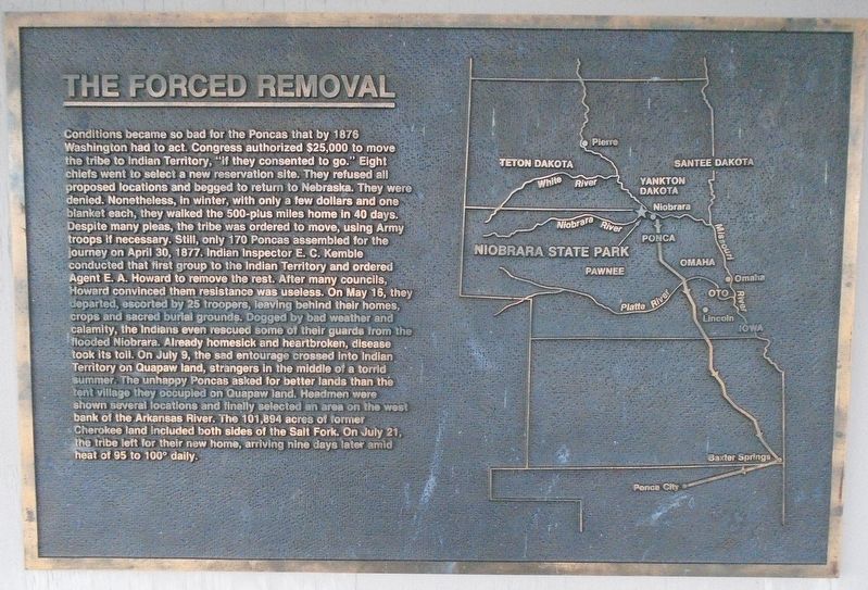 The Forced Removal Marker. Click for full size. The Forced Removal Marker image. Click for full size.