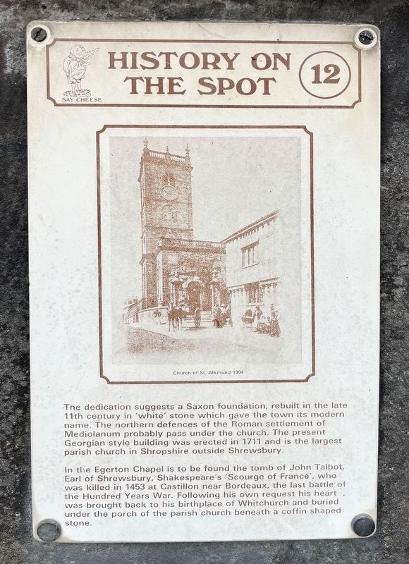 History on the Spot Marker. Click for full size. History on the Spot Marker image. Click for full size.