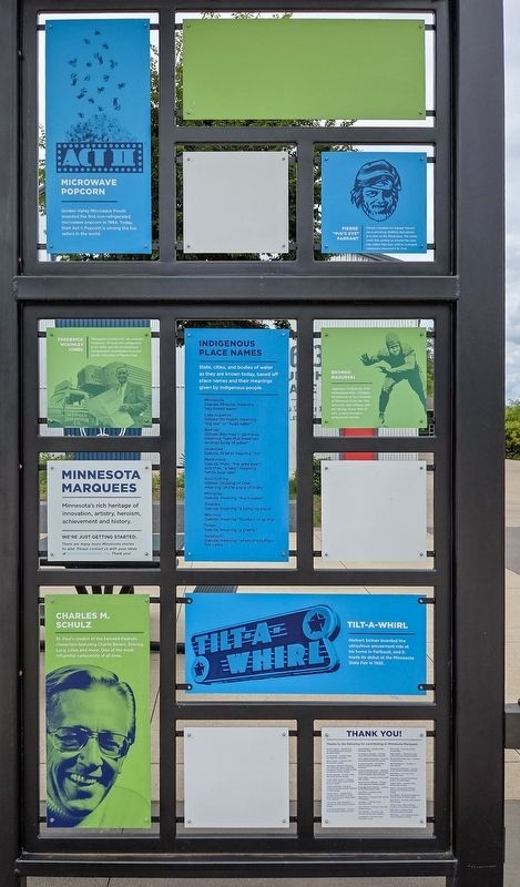 Minnesota Marquees north panel. Click for full size. Minnesota Marquees north panel image. Click for full size.
