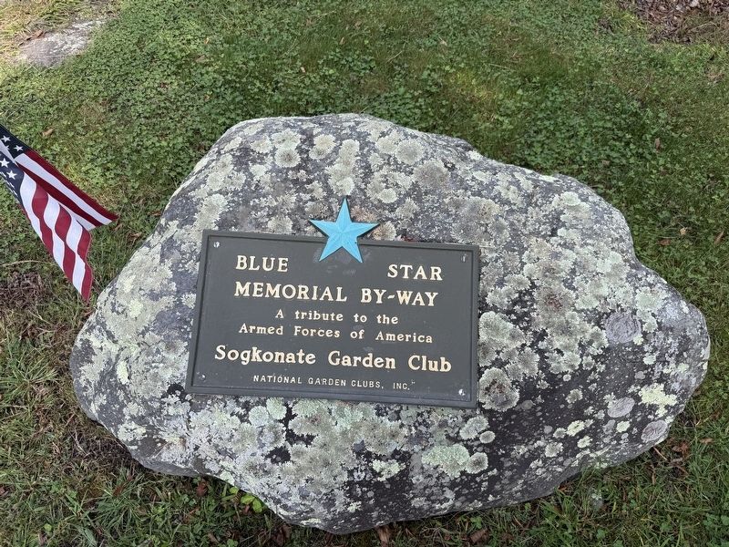 Nearby Blue Star Memorial Highway Plaque. Click for full size. Nearby Blue Star Memorial Highway Plaque image. Click for full size.