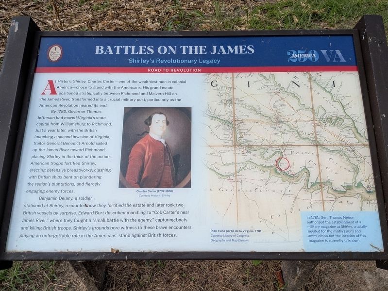 Battles on the James Marker. Click for full size. Battles on the James Marker image. Click for full size.