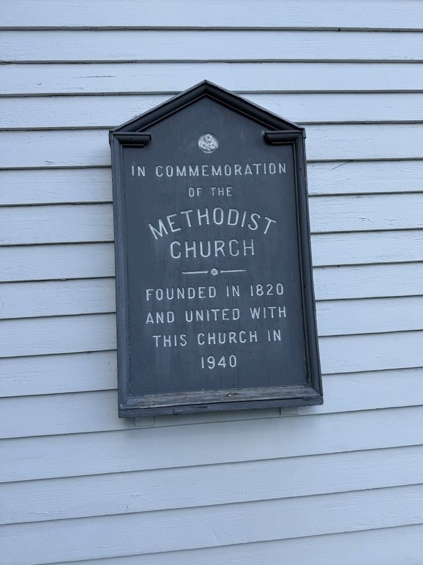 United Congregational Church Marker [Right plaque] image. Click for full size.