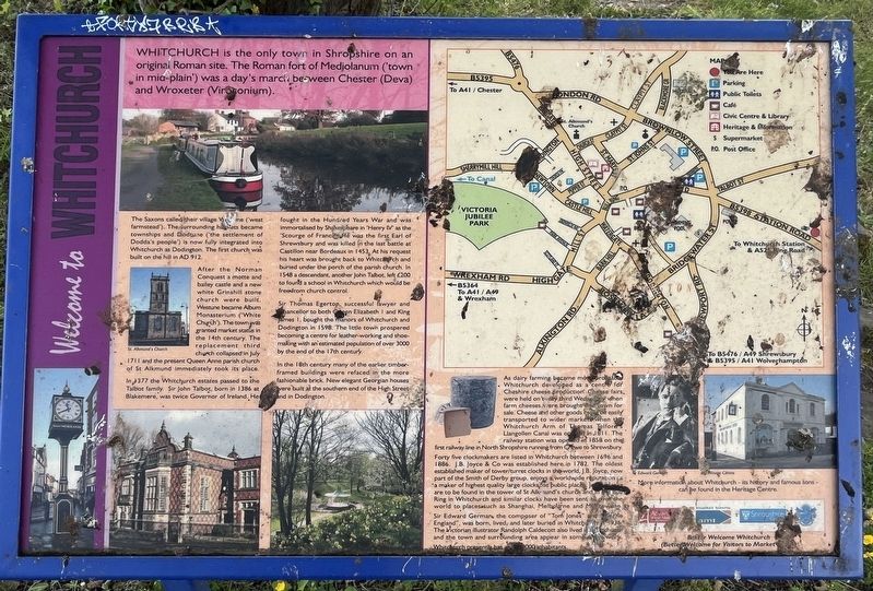 Welcome to Whitchurch Marker. Click for full size. Welcome to Whitchurch Marker image. Click for full size.