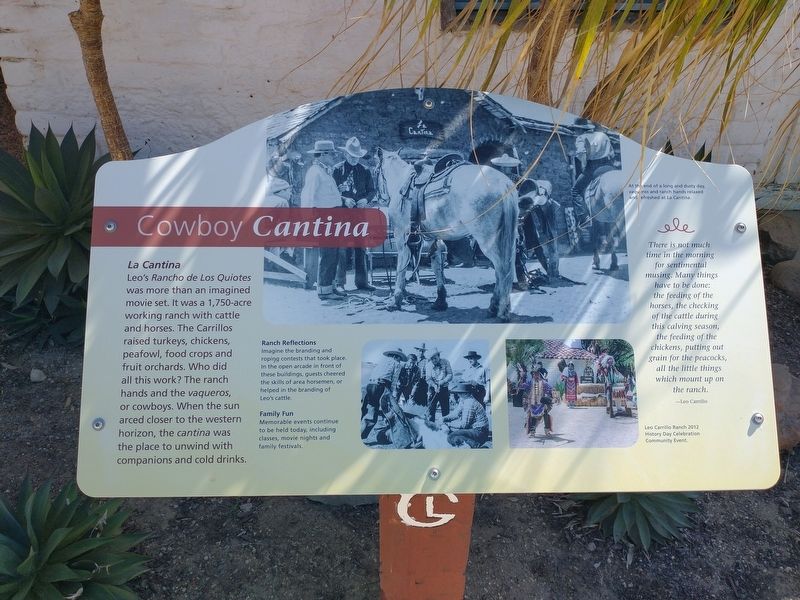 Cowboy Cantina Marker. Click for full size. Cowboy Cantina Marker image. Click for full size.