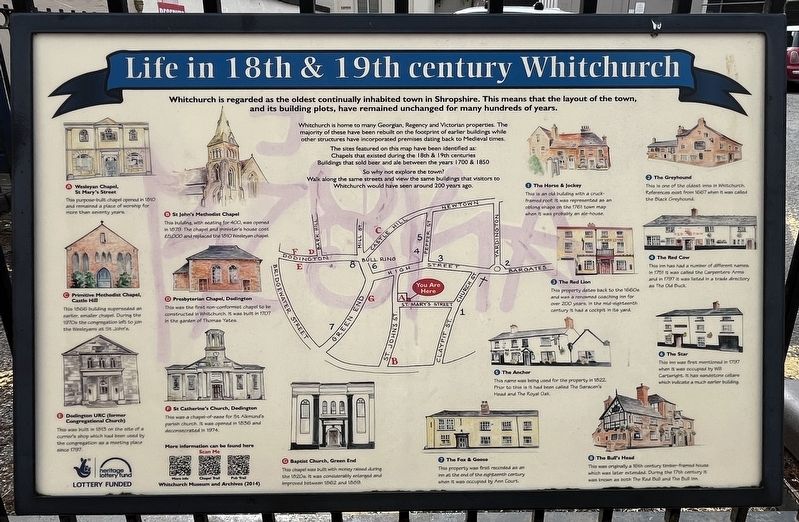 Life in 18th & 19th century Whitchurch Marker. Click for full size. Life in 18th & 19th century Whitchurch Marker image. Click for full size.