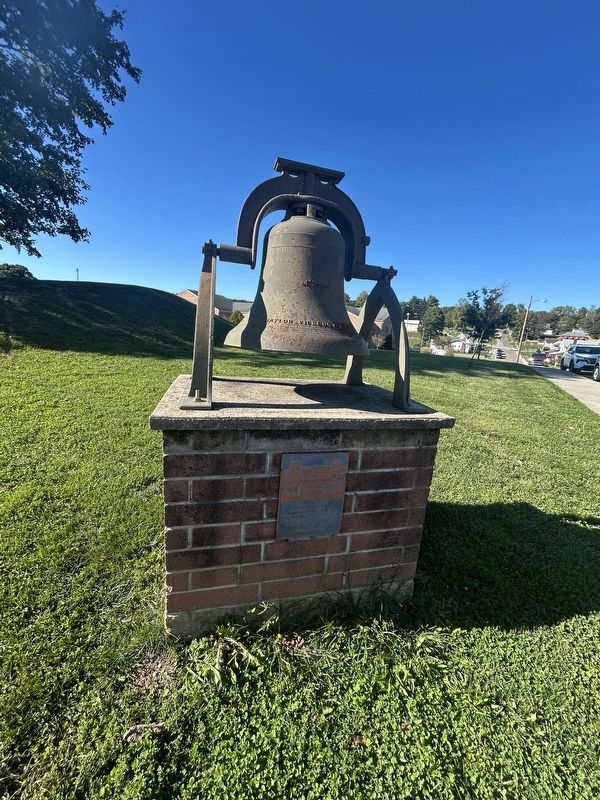 Logan High Schools Bell Monument Marker. Click for full size. Logan High Schools Bell Monument Marker image. Click for full size.
