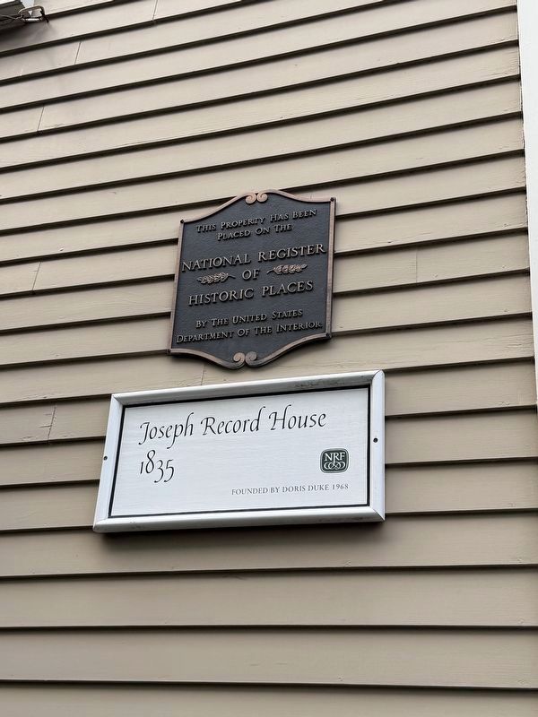 Joseph Record House Marker. Click for full size. Joseph Record House Marker image. Click for full size.