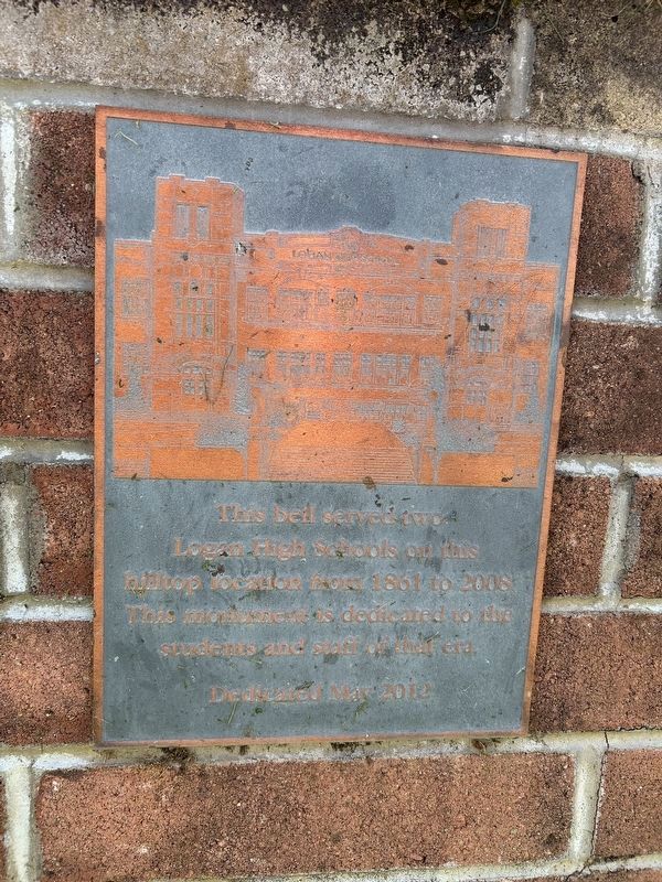 Logan High Schools Bell Monument. Click for full size. Logan High Schools Bell Monument image. Click for full size.