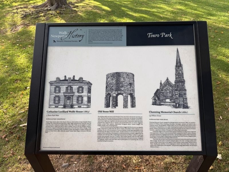 Touro Park Marker. Click for full size. Touro Park Marker image. Click for full size.