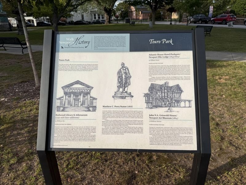 Touro Park Marker. Click for full size. Touro Park Marker image. Click for full size.