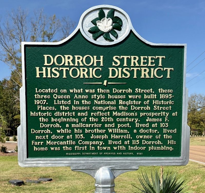 Dorroh Street Historic District Marker. Click for full size. Dorroh Street Historic District Marker image. Click for full size.