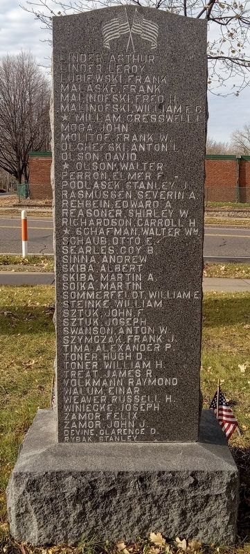 New Brighton World War I Memorial reverse. Click for full size. New Brighton World War I Memorial reverse image. Click for full size.