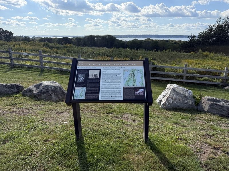 The Battle of Rhode Island - 1778 Marker. Click for full size. The Battle of Rhode Island - 1778 Marker image. Click for full size.