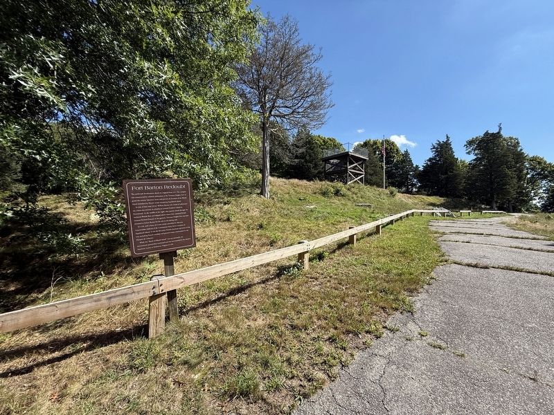 Fort Barton Redoubt Marker. Click for full size. Fort Barton Redoubt Marker image. Click for full size.