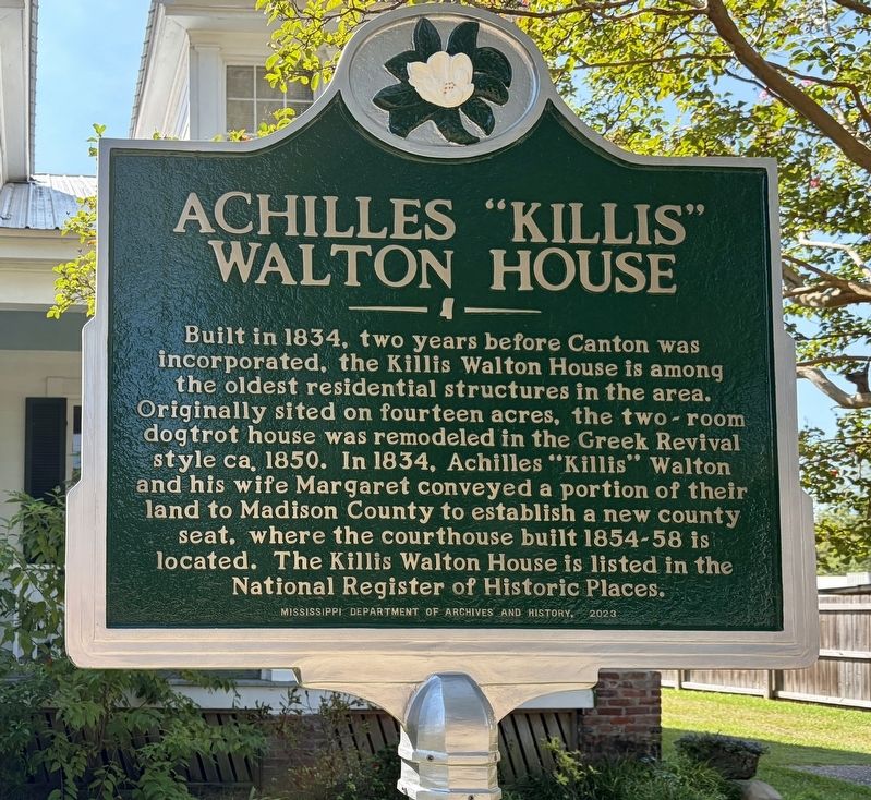 Achilles "Killis" Walton House Marker image. Click for full size.