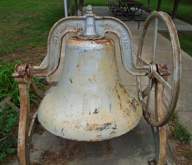 Bell in Adjoining Village Park image. Click for full size.