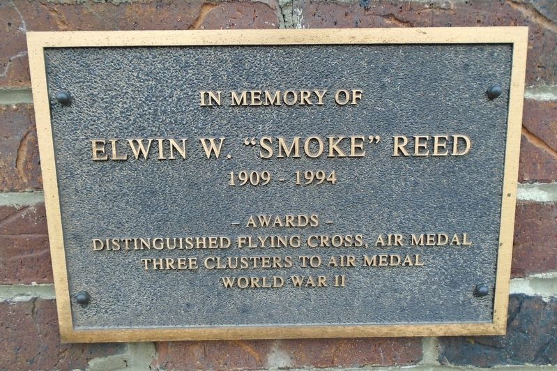 Elwin W. "Smoke" Reed Memorial Marker. Click for full size. Elwin W. "Smoke" Reed Memorial Marker image. Click for full size.