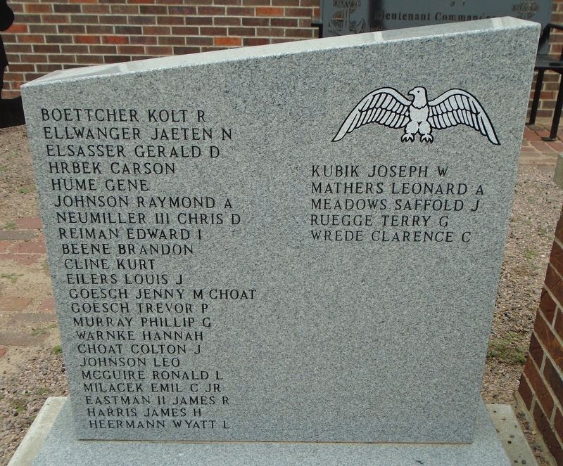 Veterans Memorial Honor Roll. Click for full size. Veterans Memorial Honor Roll image. Click for full size.