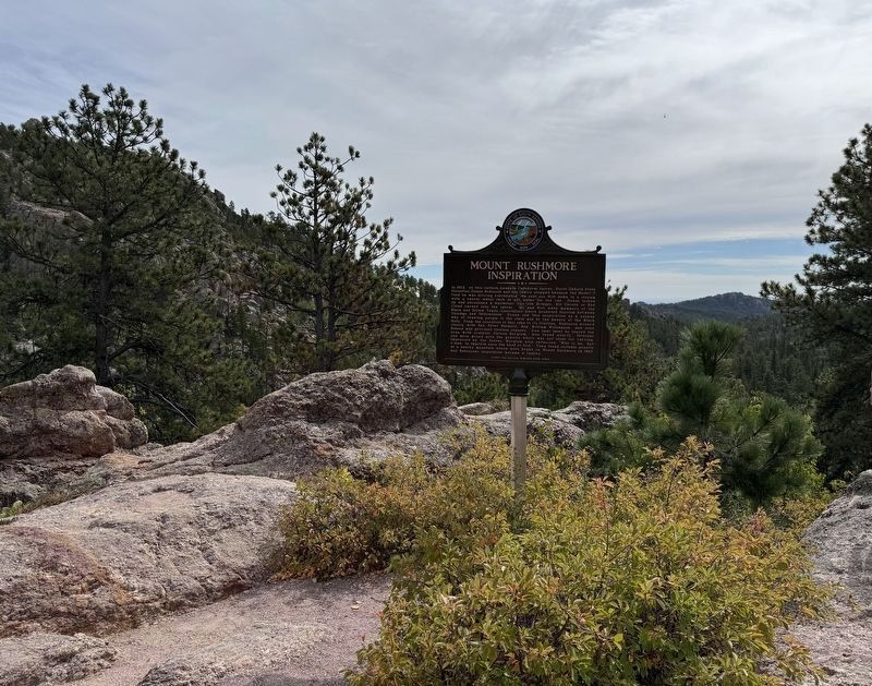Mount Rushmore Inspiration Marker. Click for full size. Mount Rushmore Inspiration Marker image. Click for full size.