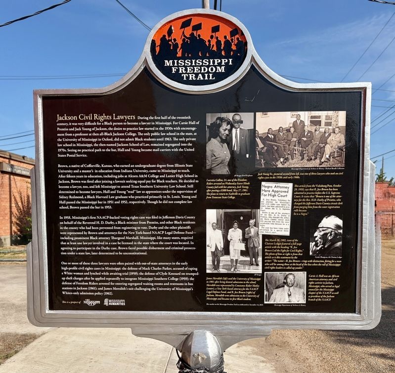 Jackson Civil Rights Lawyers Marker image. Click for full size.