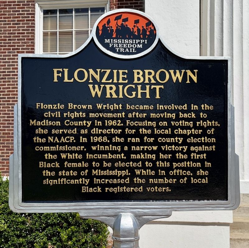 Flonzie Brown Wright Marker. Click for full size. Flonzie Brown Wright Marker image. Click for full size.