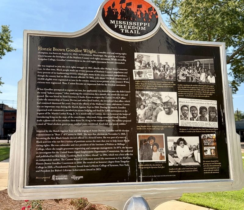 Flonzie Brown Wright Marker. Click for full size. Flonzie Brown Wright Marker image. Click for full size.