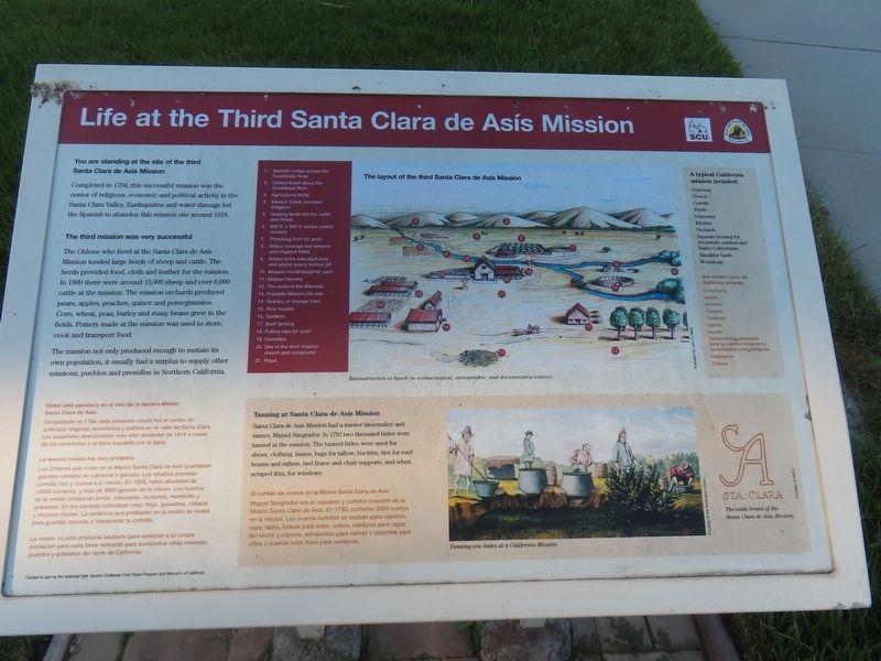 Life at the Third Santa Clara de Asís Mission Marker. Click for full size. Life at the Third Santa Clara de Asís Mission Marker image. Click for full size.