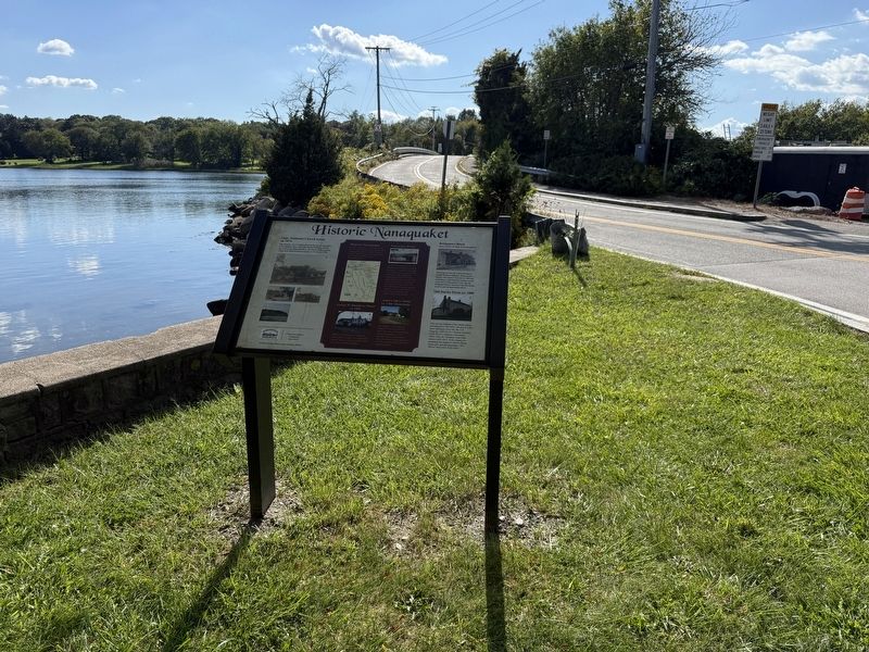 Historic Nanaquaket Marker. Click for full size. Historic Nanaquaket Marker image. Click for full size.