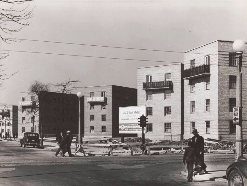 <i>"Ida B. Wells Housing Project for Negroes, Chicago, Illinois"</i>. Click for full size. <i>"Ida B. Wells Housing Project for Negroes, Chicago, Illinois"</i> image. Click for full size.