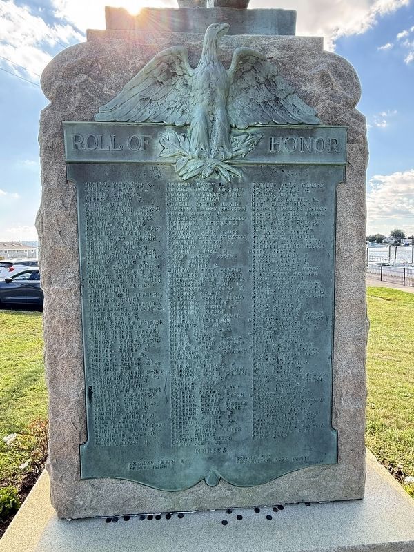 Roll of Honor Memorial. Click for full size. Roll of Honor Memorial image. Click for full size.