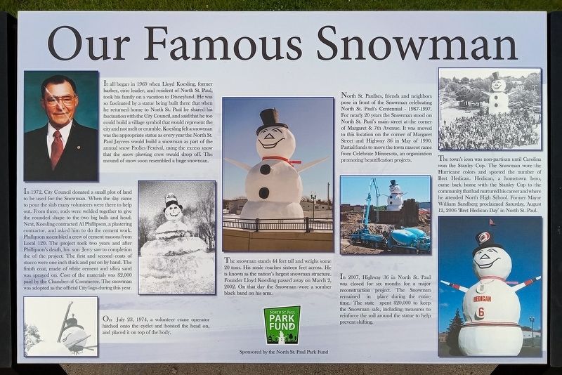 Our Famous Snowman Marker. Click for full size. Our Famous Snowman Marker image. Click for full size.