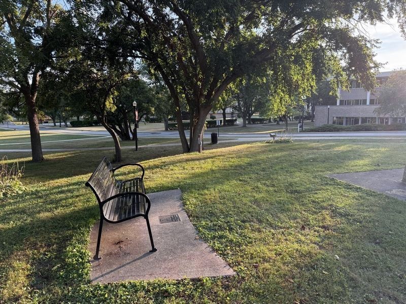 Julianna Gehant Memorial Bench Side image. Click for full size.