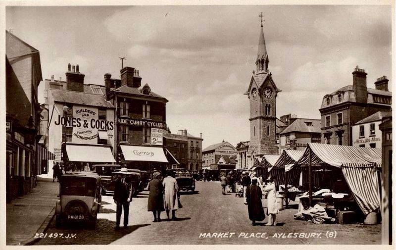Market Place Aylesbury (with clock tower). Click for full size. Market Place Aylesbury (with clock tower) image. Click for full size.