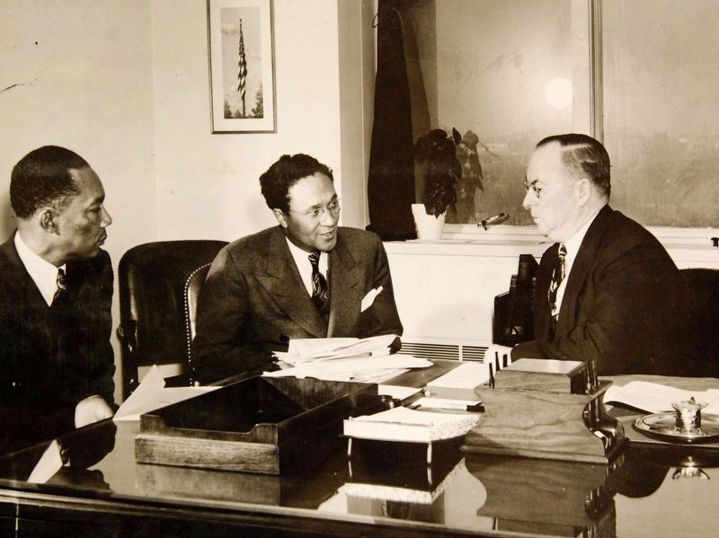 Earl B. Dickerson (middle). Click for full size. Earl B. Dickerson (middle) image. Click for full size.