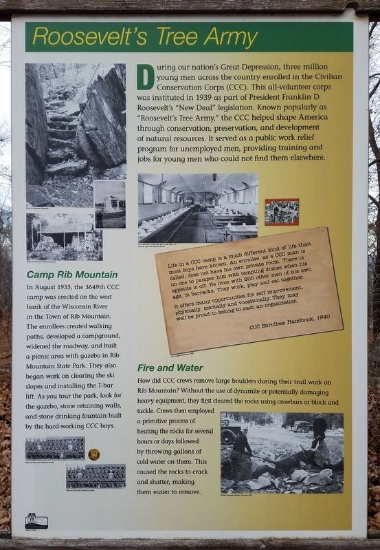 Roosevelt's Tree Army Marker. Click for full size. Roosevelt's Tree Army Marker image. Click for full size.