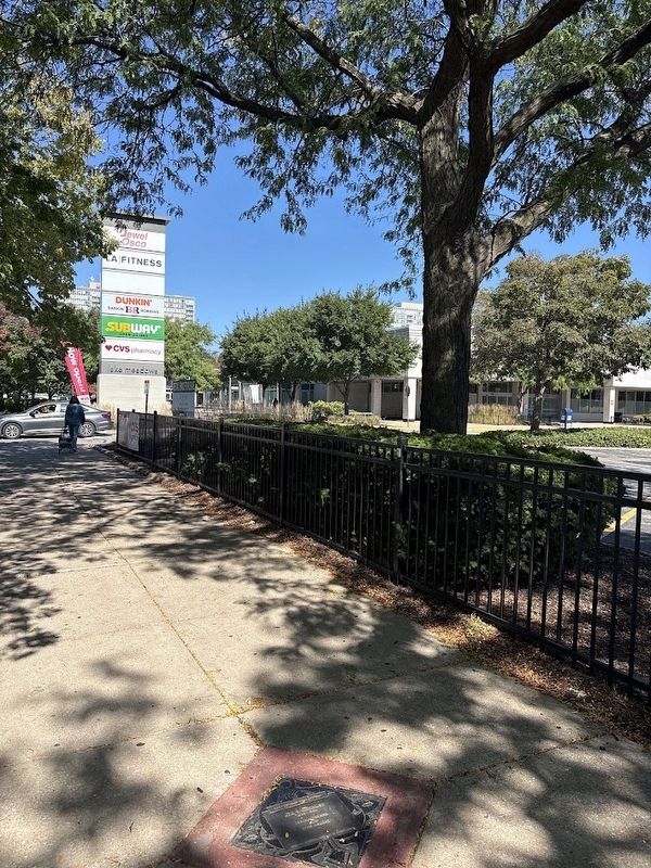 Ada S. McKinley Marker near the shopping plaza at 35th and King Drive. Click for full size. Ada S. McKinley Marker near the shopping plaza at 35th and King Drive image. Click for full size.