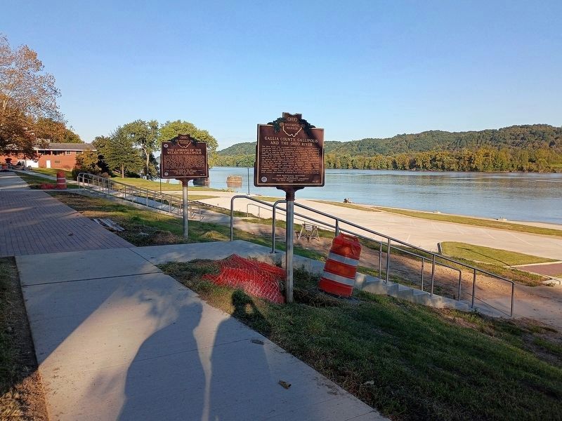 Gallia County, Gallipolis and the Ohio River Marker. Click for full size. Gallia County, Gallipolis and the Ohio River Marker image. Click for full size.