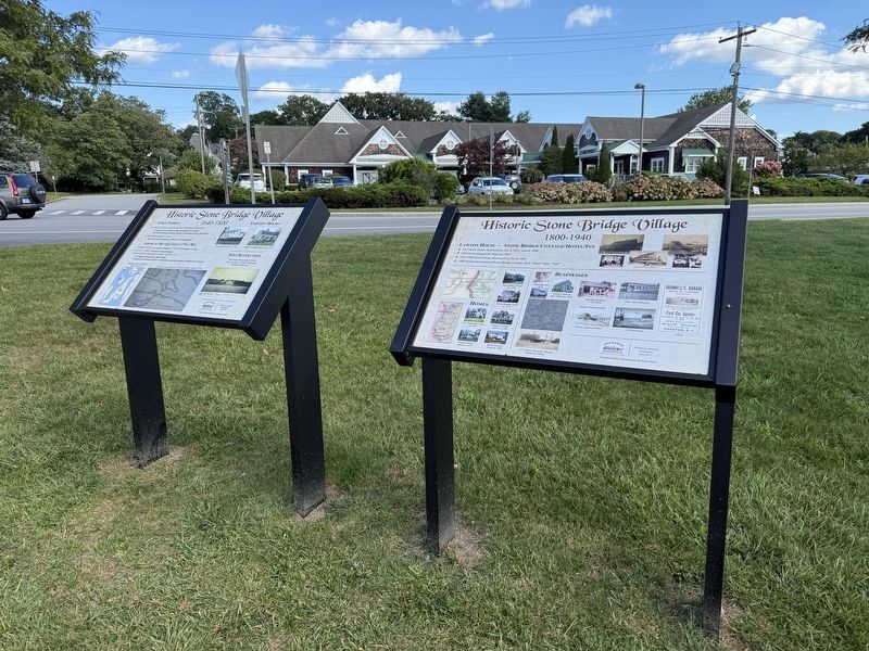 Historic Stone Bridge Village Markers. Click for full size. Historic Stone Bridge Village Markers image. Click for full size.