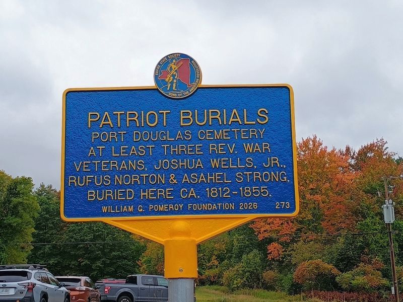 Patriot Burial Marker - dedicated September 29, 2026. Click for full size. Patriot Burial Marker - dedicated September 29, 2026 image. Click for full size.