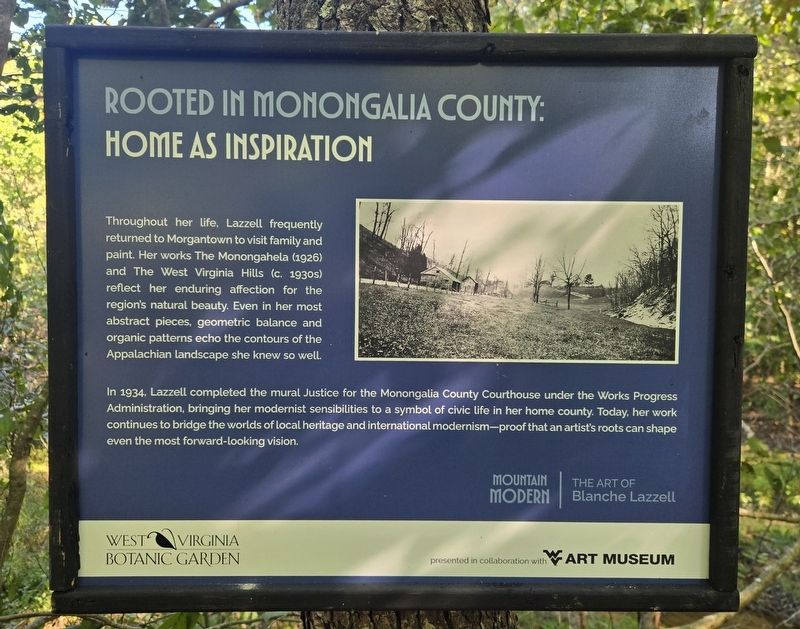 Rooted in Monongalia County: Home as Inspiration Marker. Click for full size. Rooted in Monongalia County: Home as Inspiration Marker image. Click for full size.