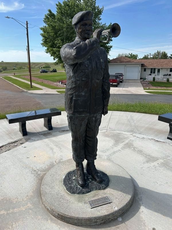 Taps Bugler Statue. Click for full size. Taps Bugler Statue image. Click for full size.