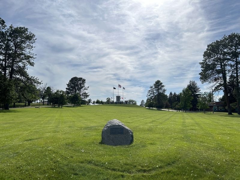 Fort Peck World War II Memorial. Click for full size. Fort Peck World War II Memorial image. Click for full size.